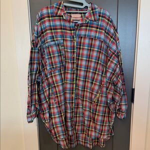 Urban Outfitters Colorful Plaid Button Down Shirt